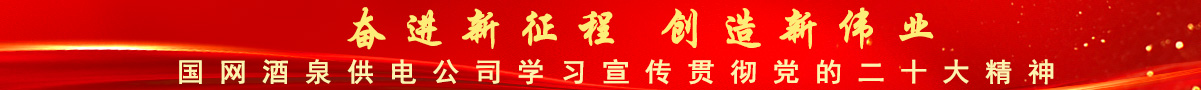 國網酒泉供電公司學習宣傳貫徹黨的二十大精神